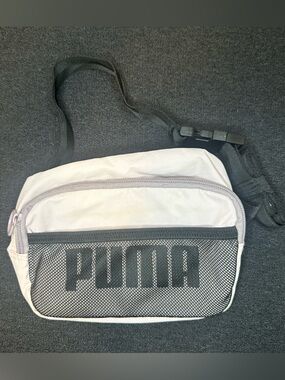 Puma Evercat Royale Hipsack Crossbody Belt Bag Gray Black Mesh Logo